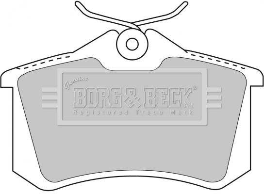 BORG & BECK Комплект тормозных колодок, дисковый тормоз BBP1778